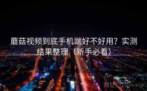 蘑菇视频到底手机端好不好用？实测结果整理（新手必看）