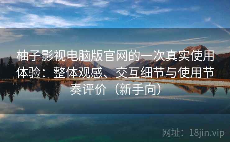 柚子影视电脑版官网的一次真实使用体验：整体观感、交互细节与使用节奏评价（新手向）