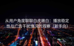 从用户角度聊聊白虎嫩白：播放稳定性与广告干扰情况的观察（新手向）