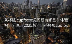 茶杯狐 cupfox常见问题有哪些？体验报告分享（2025版），茶杯狐cuofox
