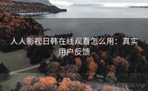 人人影视日韩在线观看怎么用：真实用户反馈