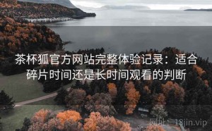 茶杯狐官方网站完整体验记录：适合碎片时间还是长时间观看的判断