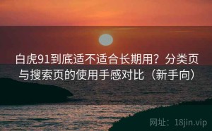 白虎91到底适不适合长期用？分类页与搜索页的使用手感对比（新手向）