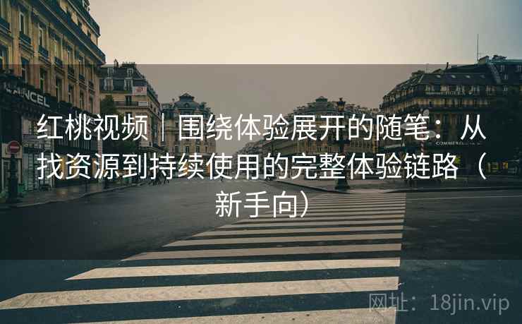 红桃视频｜围绕体验展开的随笔：从找资源到持续使用的完整体验链路（新手向）
