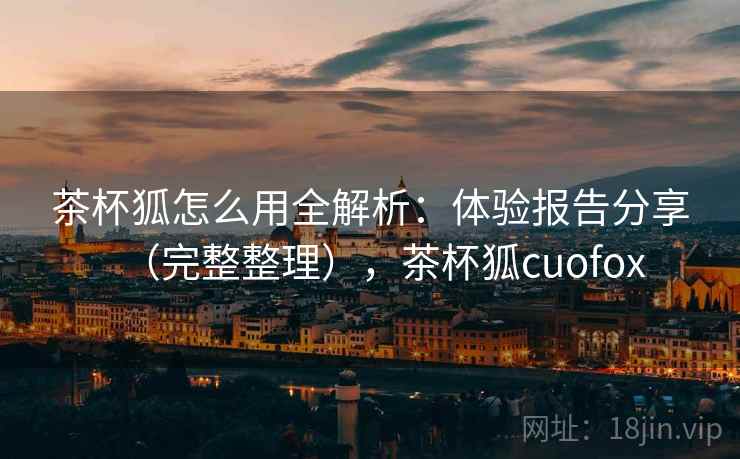 茶杯狐怎么用全解析：体验报告分享（完整整理），茶杯狐cuofox