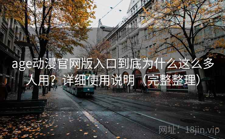 age动漫官网版入口到底为什么这么多人用？详细使用说明（完整整理）