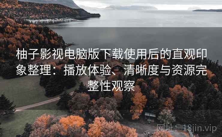柚子影视电脑版下载使用后的直观印象整理：播放体验、清晰度与资源完整性观察